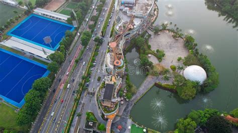 Aerial View of Senayan Park Mall Jakarta in the Afternoon. Jakarta ...