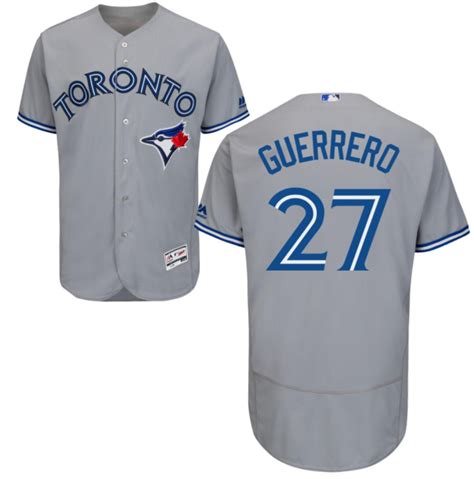 Men 2018 Toronto Blue Jays #27 Vladimir Guerrero JR Jerseys Custom Color Sewn on - Baseball-MLB