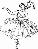 Vintage Dancing Lady coloring Page  ColouringPages sketch template