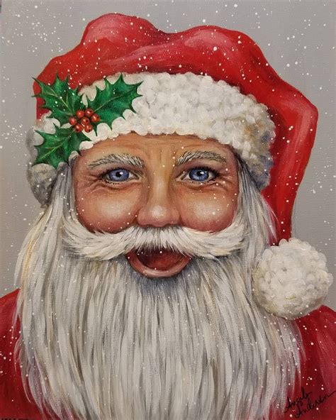 Learn to Paint a Festive Santa Claus Portrait with Angela Anderson's Acrylic Painting Tutorial ...