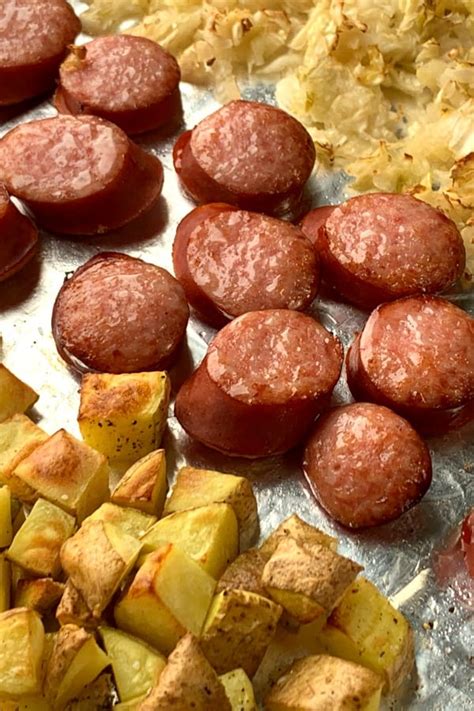 Air Fryer Kielbasa, Potatoes & Sauerkraut - Plowing Through Life