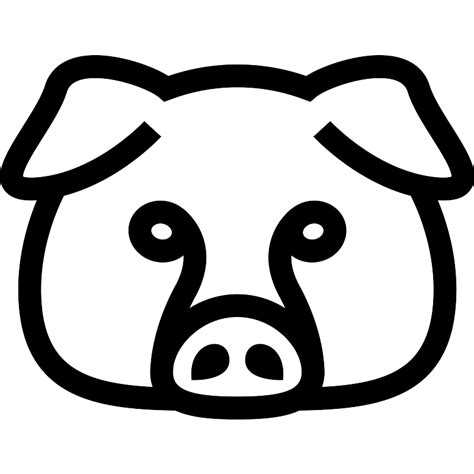 Pig Face Outline Svg Vectors And Icons Svg Repo | The Best Porn Website