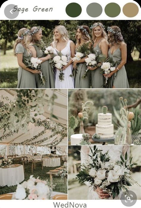 Pin by Cecilia on Bröllop | Green themed wedding, Sage green wedding ...