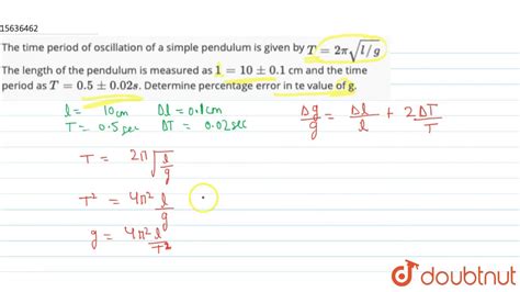 Period of Oscillation Formula