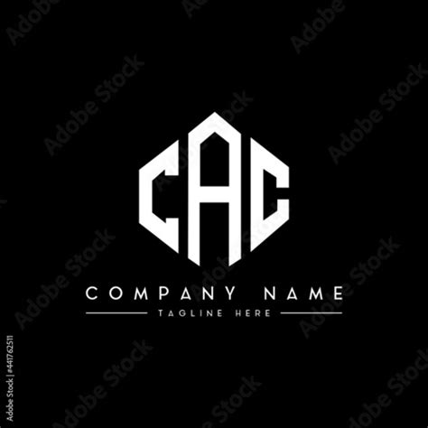 CAC letter logo design with polygon shape. CAC polygon logo monogram. CAC cube logo design. CAC ...