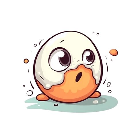 Cartoon funny Egg AI Generative 23215418 PNG