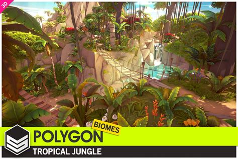 POLYGON Tropical Jungle - Nature Biomes - Low Poly 3D Art by Synty | 3D Fantasy | Unity Asset Store