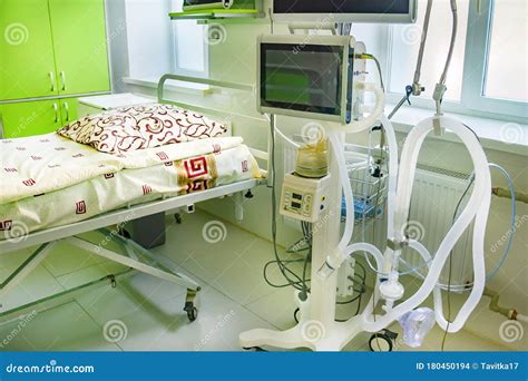 Close Up of Medical Technical Equipment in Hospital Ward Stock Photo ...