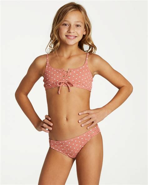 Swimwear | Billabong Girls Girls' Dot Daze Tali Swim Set Coco Bliss