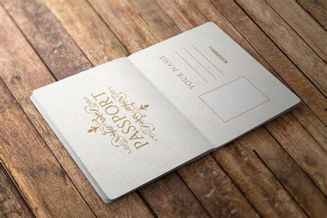 Download This Free Passport Mockup in PSD - Designhooks