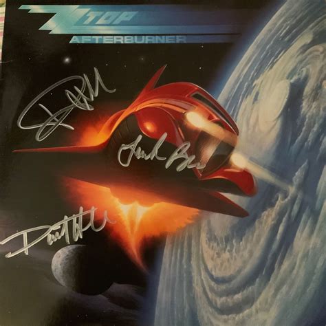 Signed ZZ Top, Afterburner Album Cover