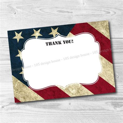 Military Thank You Card Printable INSTANT DOWNLOAD Military | Etsy