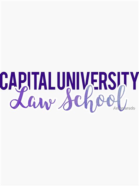 "Capital University Law School" Sticker by Amymarado | Redbubble