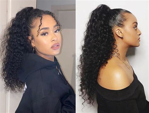 22+ Natural Curly Ponytail Hairstyles - CeleineNora