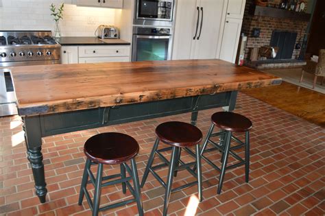 Custom, reclaimed wood kitchen island built by www.conceptscreated.com ...