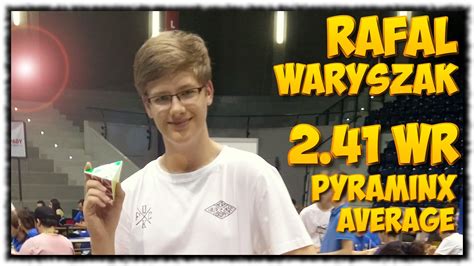 Rafał Waryszak - 2.41 World Record Pyraminx average - Czech Open 2016 - 19.07.16. - YouTube