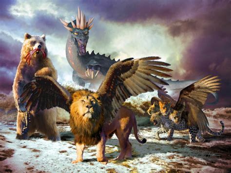 The Prophecies of Daniel: Part 6. Chapter 7, Daniel's Four Beasts.