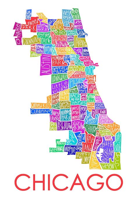 Printable Map Of Chicago Neighborhoods