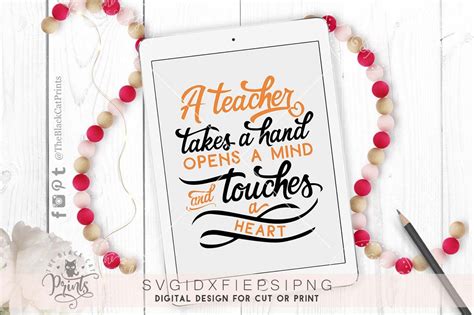 Teacher SVG File for Cricut Svg School Design Teacher Quotes - Etsy