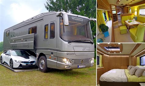 This Volkner Mobil motorhome comes with its own garage Five Star Hotel, 5 Star Hotels, All The ...