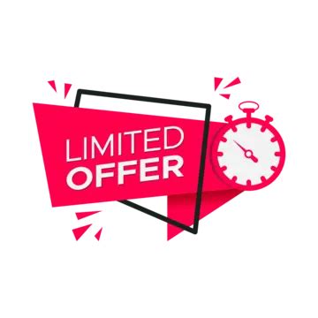 Limited Time Offer Hurry Up Limited Speed Hour Vector, Limited, Speed ...