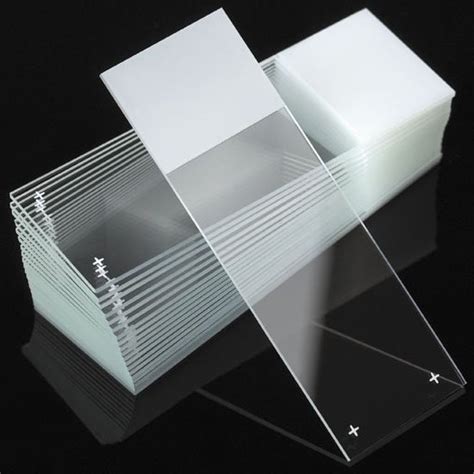 Positive Charged Microscope Slides Color Coded 90° Ground Edges 90° Corners