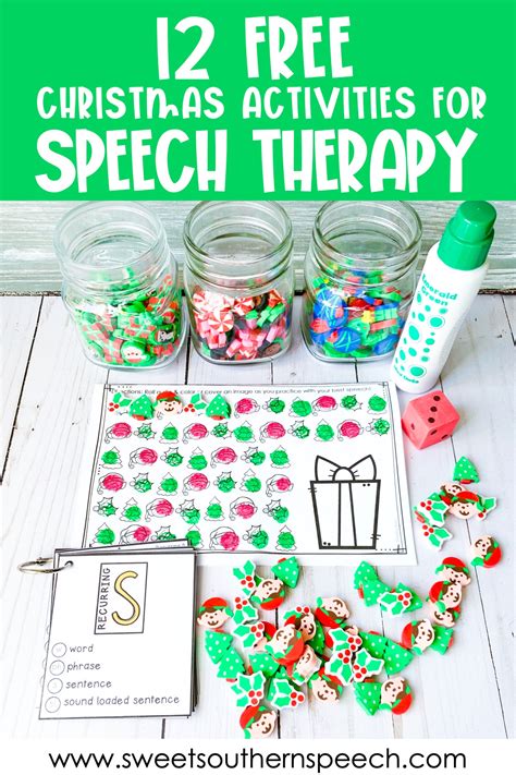 12 FREE Christmas Activities For Speech Therapy - Sweet Southern Speech