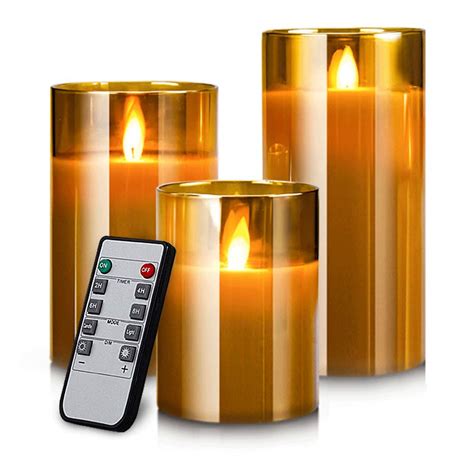 Led Flameless Candles, Battery Operated Flickering Candles Pillar Real ...