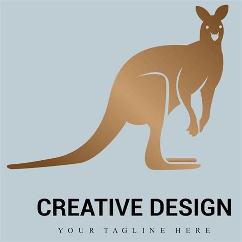 Premium Vector | A poster for a kangaroo with a kangaroo on it