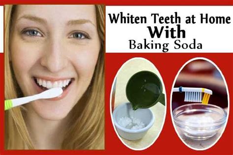 Homemade Remedy for Teeth Whitening with Baking Soda