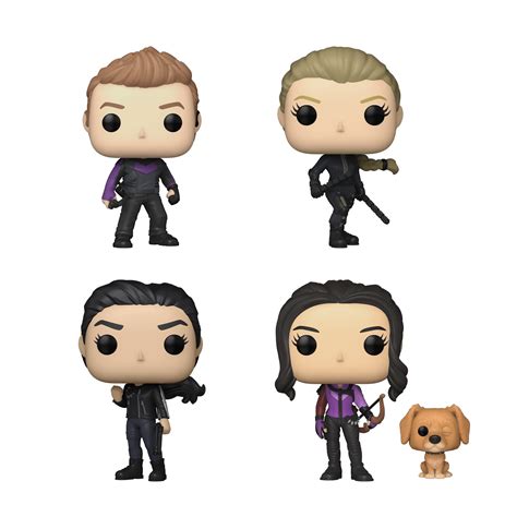 Funko Pop! Marvel Hawkeye Set Of Hawkeye, Yelena, Maya Lopez And Kate ...