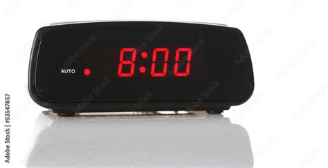 An Alarm Clock at 8am Stock Photo | Adobe Stock