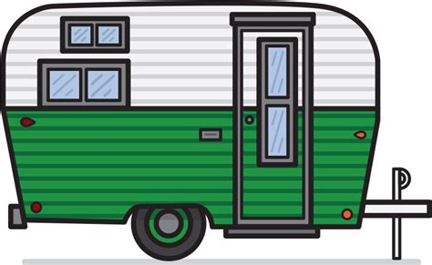 Vintage Camper Clipart - Caravan Clipart In Png Transparent Png - Full Size Clipart (#7949 ...