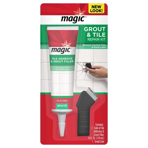 Magic 4 oz. Grout Restore Kit with Premixed Grout and Saw 3013 - The ...