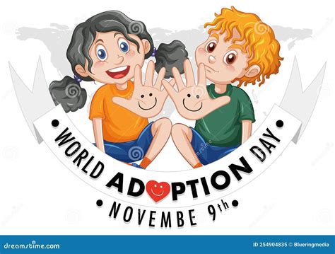 World Adoption Day Logo Design Stock Vector - Illustration of design, graphic: 254904835