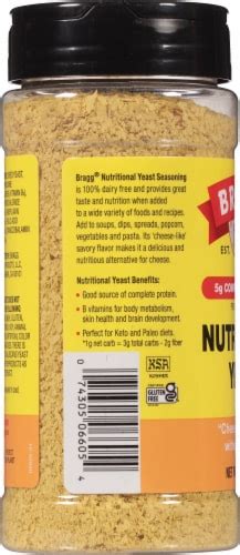 Bragg Nutritional Yeast Seasoning, 4.5 oz - Kroger