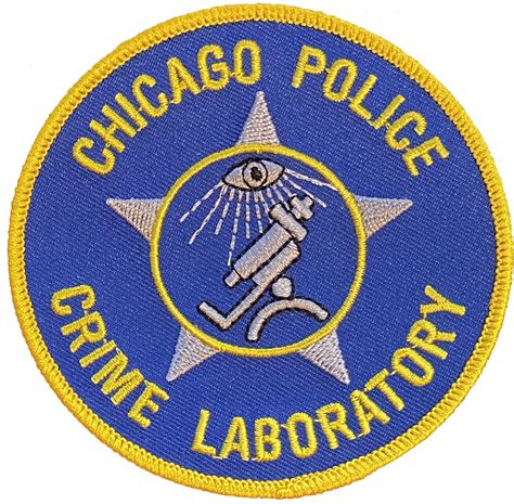 CHICAGO POLICE CRIME LABORATORY PATCH - Chicago Cop Shop