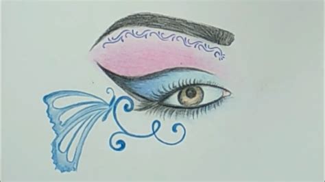 Cool Pencil Drawing a Beautiful Eye Design and Color #Easy - YouTube