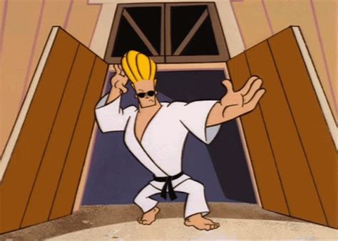 Karate Johnny Bravo GIF - Karate Johnny Bravo Ready To Fight - Discover & Share GIFs