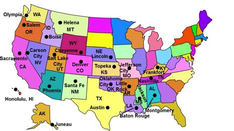 8 Best Images Of Us State Capitals List Printable States And Capitals - www.vrogue.co