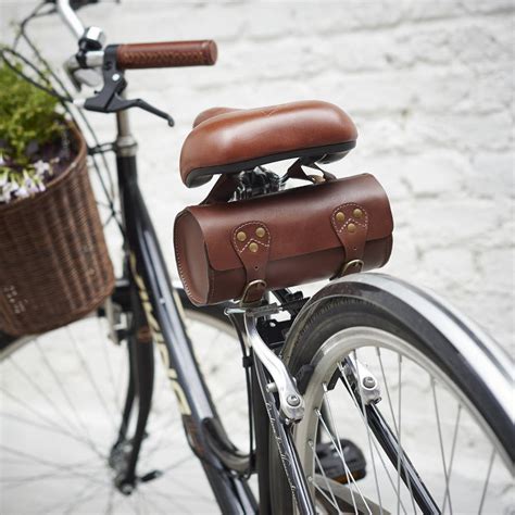 Leather Bike Saddle Bag By Vida Vida