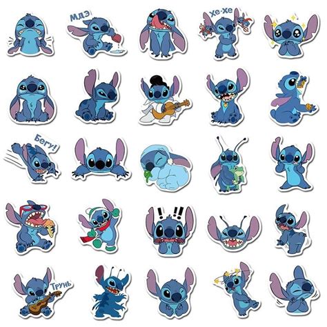 Stitch Sticker Pack - Stitch 10pcs | Sticker bomb, Disney stickers ...