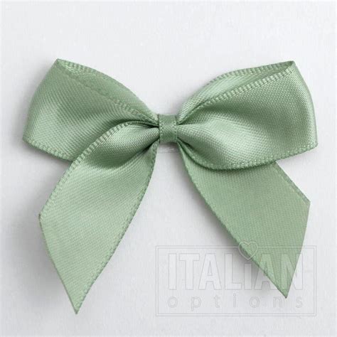 Sage Green Satin Ribbon – 3mm, 6mm, 10mm, 16mm, 25mm, 38mm & 50mm – Italian Options