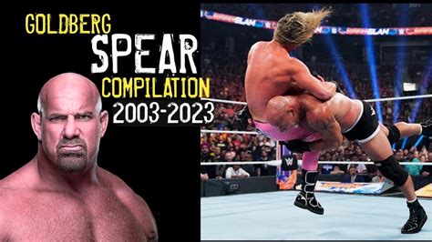 Goldberg Spear Compilation (2003-2023) #wwe #spear #goldberg - YouTube