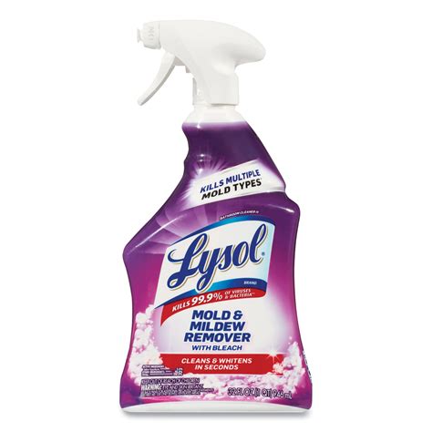 Mold and Mildew Remover with Bleach, 32 oz Spray Bottle, 12/Carton - Domade, Inc