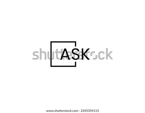 Ask Letter Initial Logo Design Vector Stock Vector (Royalty Free) 2245354113 | Shutterstock