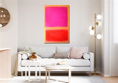 Mark Rothko Poster, Mark Rothko Yellow and Orange and Pink Paint Print ...