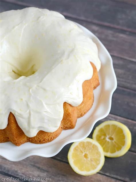 Lemon Cake with Cream Cheese frosting