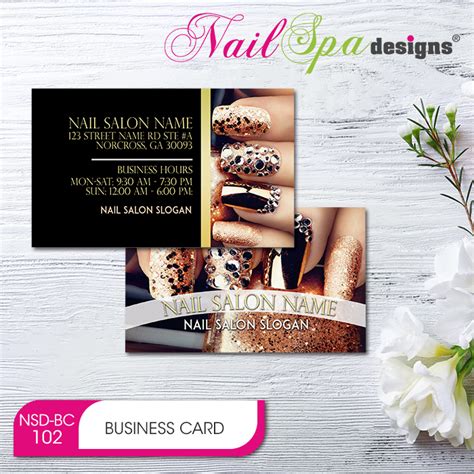 Nail Salon Business Cards Templates