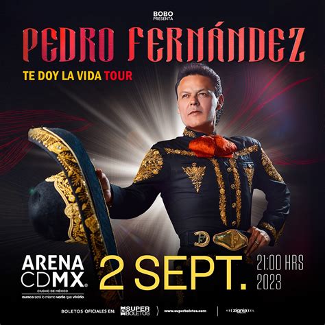 Pedro Fernández llega a la Arena CDMX con “Te doy la vida tour ...